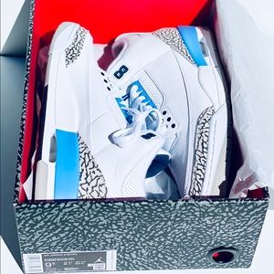 Jordan retro 3 unc 2020 size 9.5 men’s